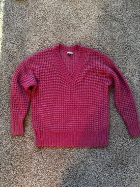 American Eagle oversized waffle knit sweater size XXS